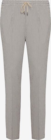 Boggi Milano Slim fit Pleated Pants in Grey: front