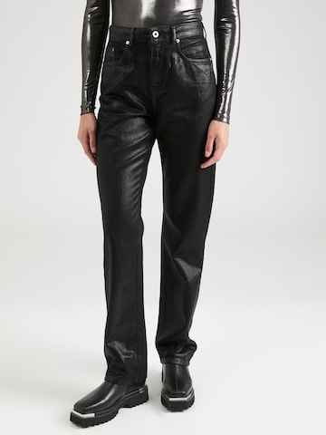 KARL LAGERFELD JEANS Regular Jeans in Zwart: voorkant