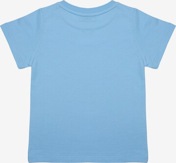 T-Shirt 'mini-laugh.' smiler. en bleu