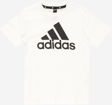 ADIDAS SPORTSWEAR Performance Shirt 'Essentials Logo' in White: front