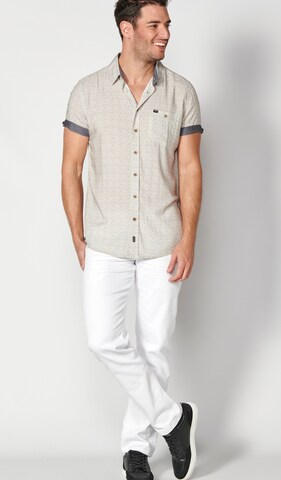 KOROSHI - Regular Fit Camisa em cinzento