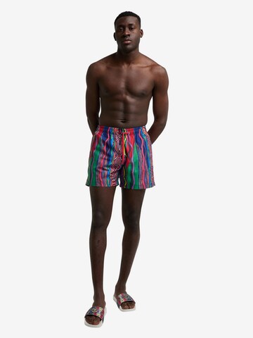 Shorts de bain Carlo Colucci en mélange de couleurs