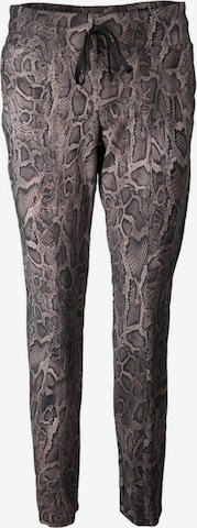 Cambio Tapered Leggings in Grijs: voorkant