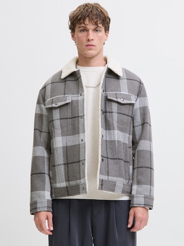 Veste mi-saison Jack & Jones Premium en gris : devant