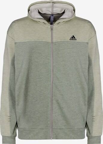 ADIDAS SPORTSWEAR Zip-Up Hoodie in Green: front