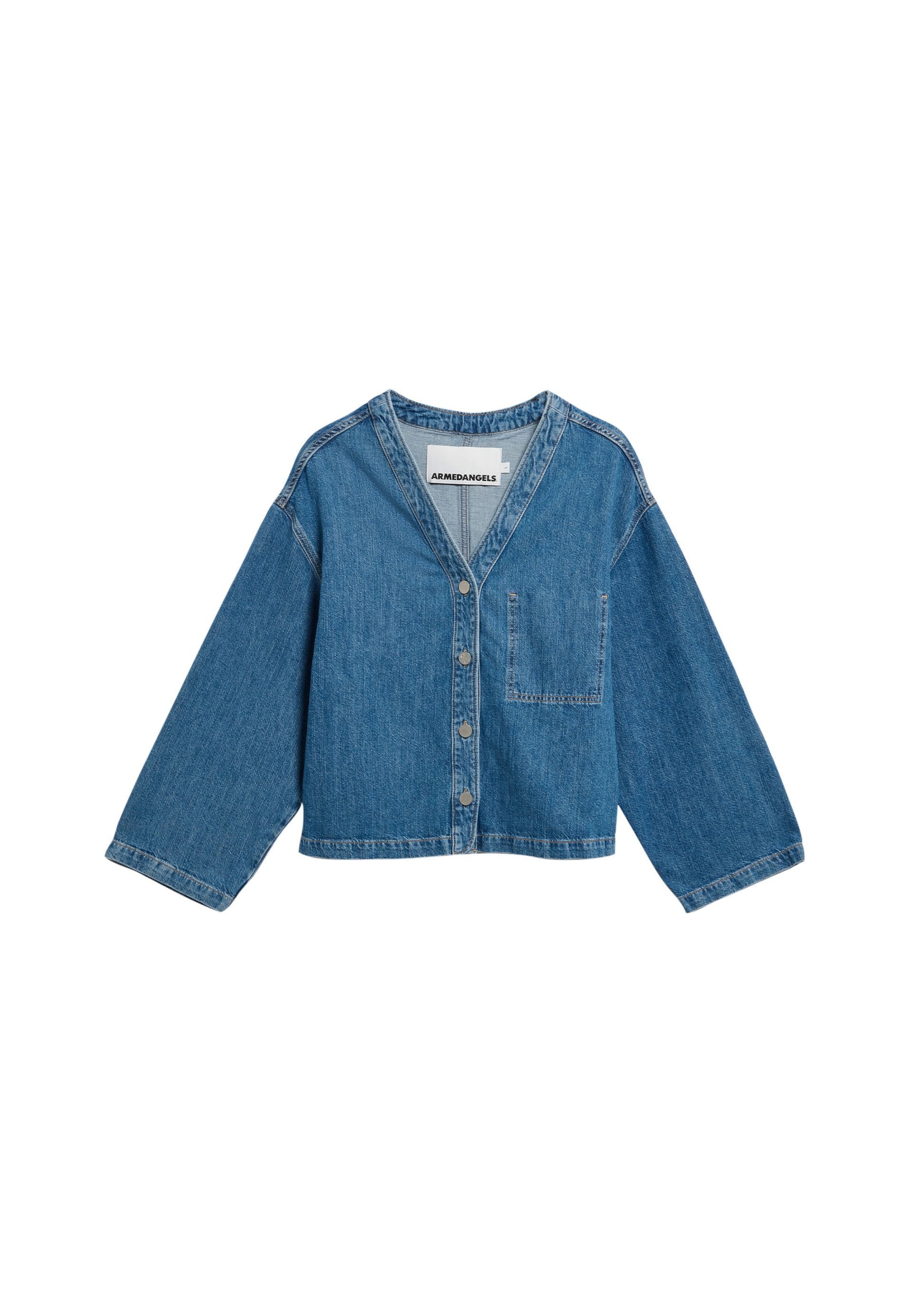 ARMEDANGELS Between-season jacket in Blue denim, Item view