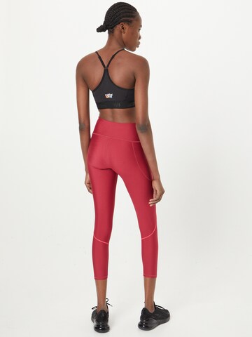 UNDER ARMOUR Skinny Sporthose in Rot