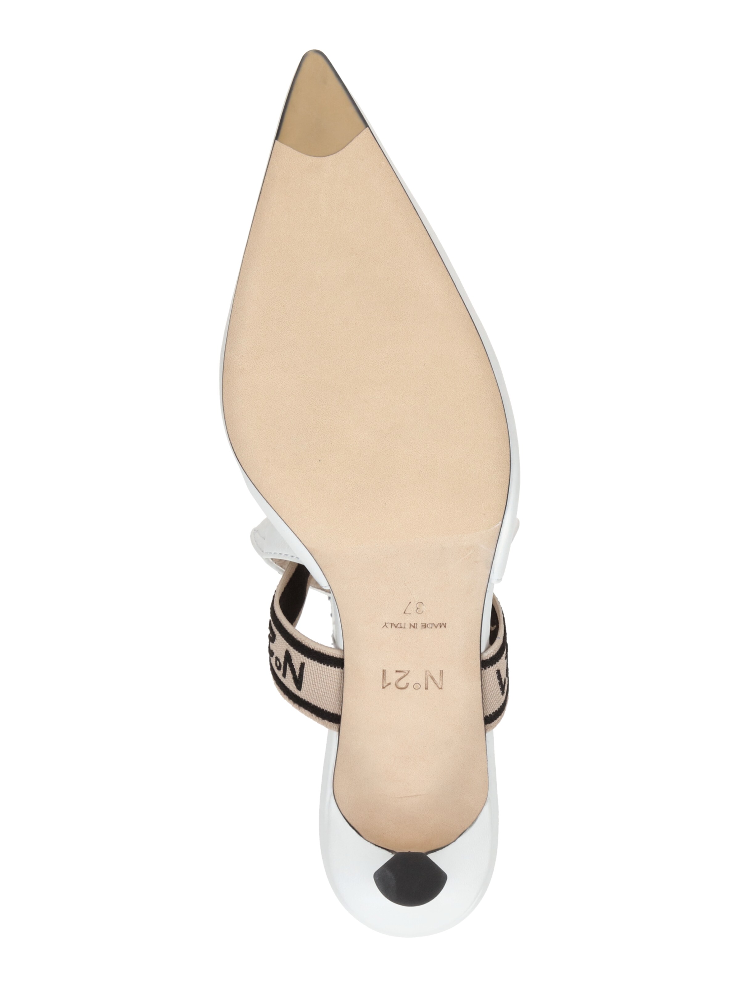 N°21 Slingpumps i hvid