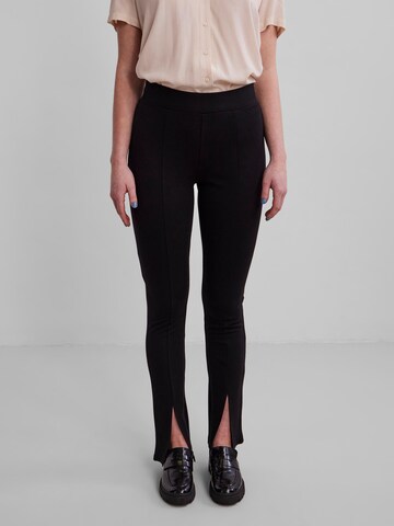 PIECES Flared Pants 'Karla' in Black: front