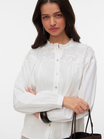 VERO MODA Blouse 'VMTuesday' in Wit: voorkant