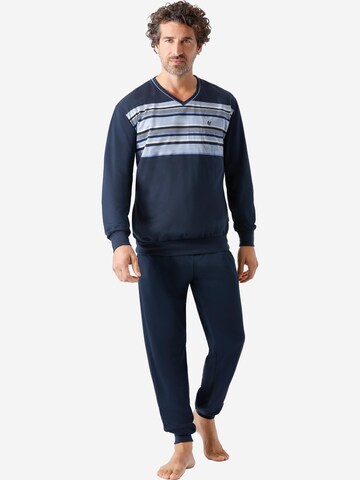 HAJO Pyjamas lang 'Klima-Komfort' i blå