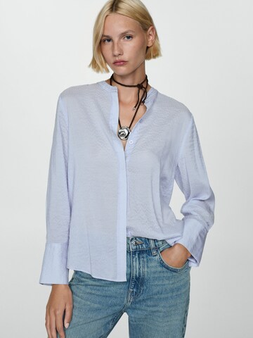 MANGO Bluse 'GOODY' in Blau: Vorderseite