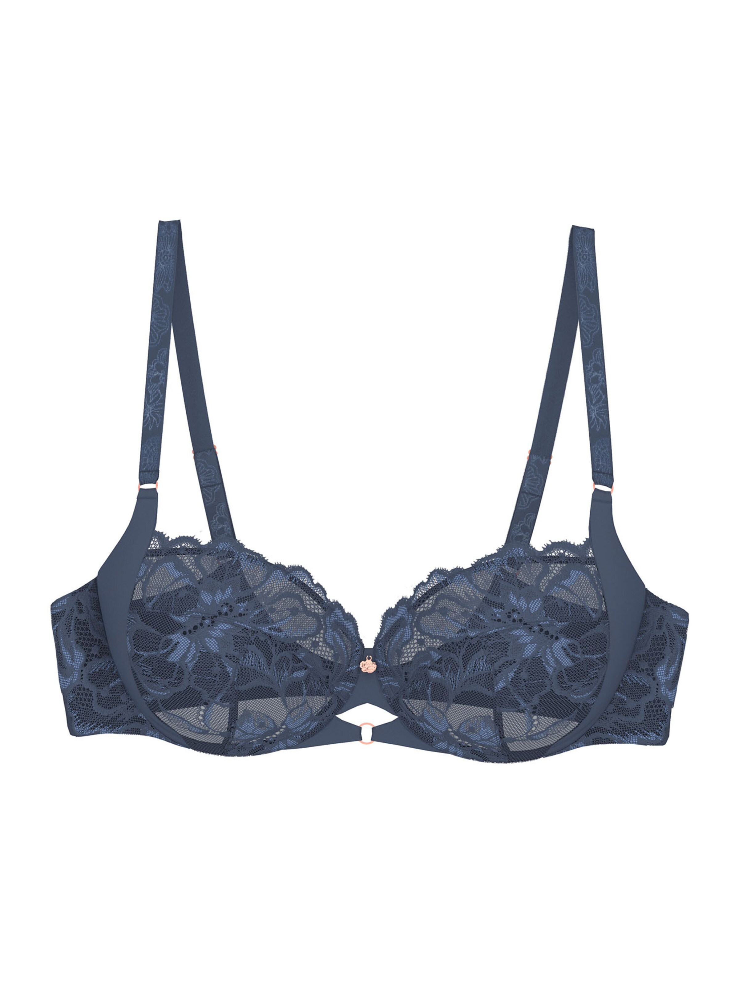 Soutien-gorge ' Wild Gardenia Florale ' TRIUMPH en bleu : devant