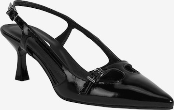 Desa - Zapatos destalonado 'High Heels' en negro: frente