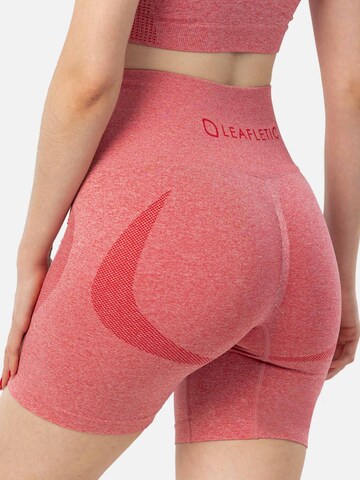 LEAFLETIC - Skinny Leggings 'Leafletic Women’s Shorts' en naranja