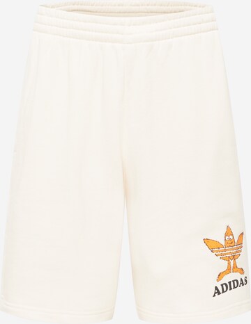 ADIDAS ORIGINALS Regular Trousers 'Graphic Fun' in Beige: front