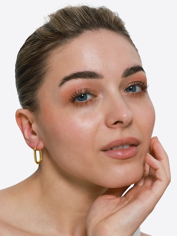 Boucles d'oreilles 'Hevia' Heideman en or : devant