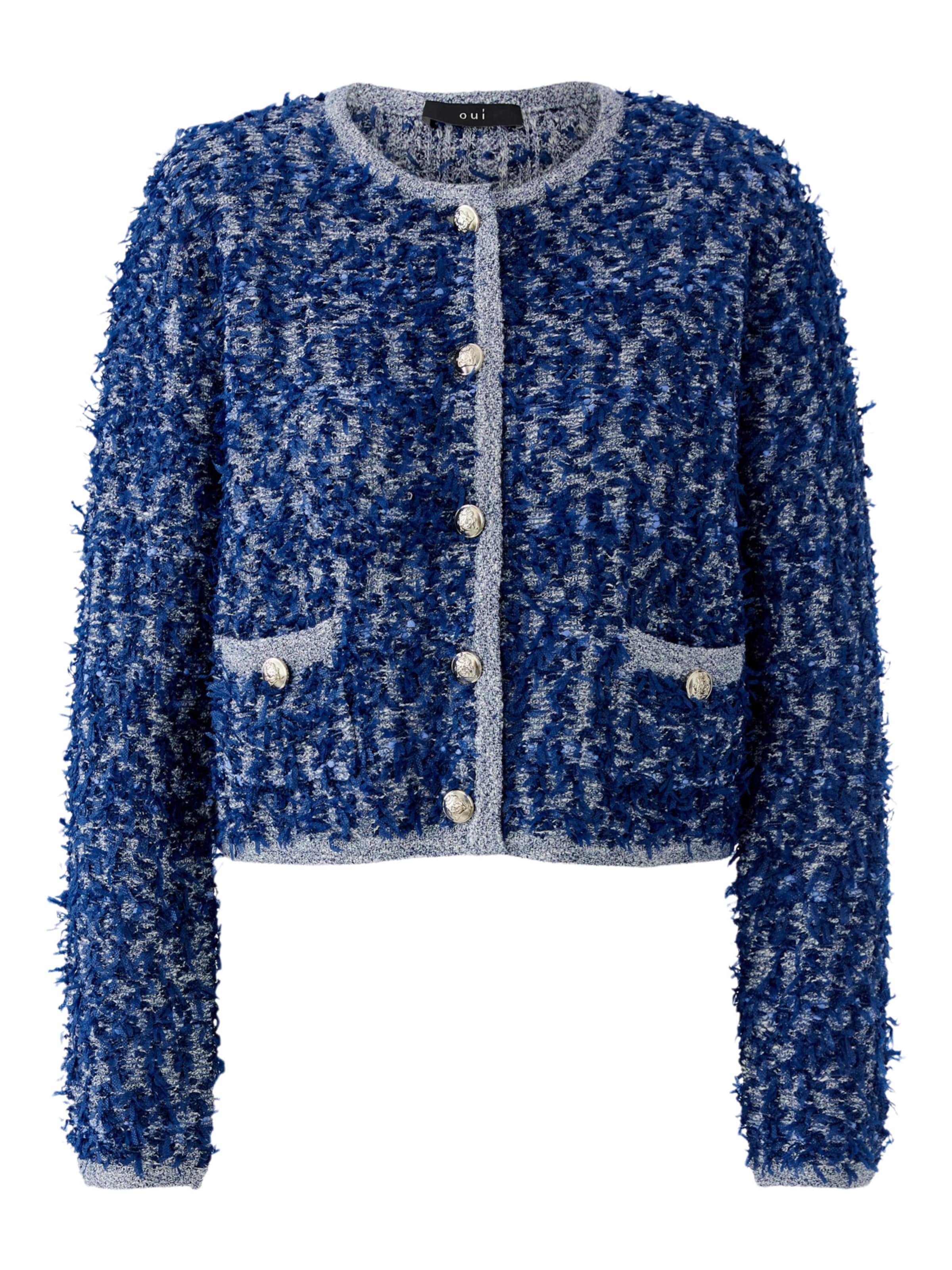OUI Strickjacke in Blau: Vorderseite
