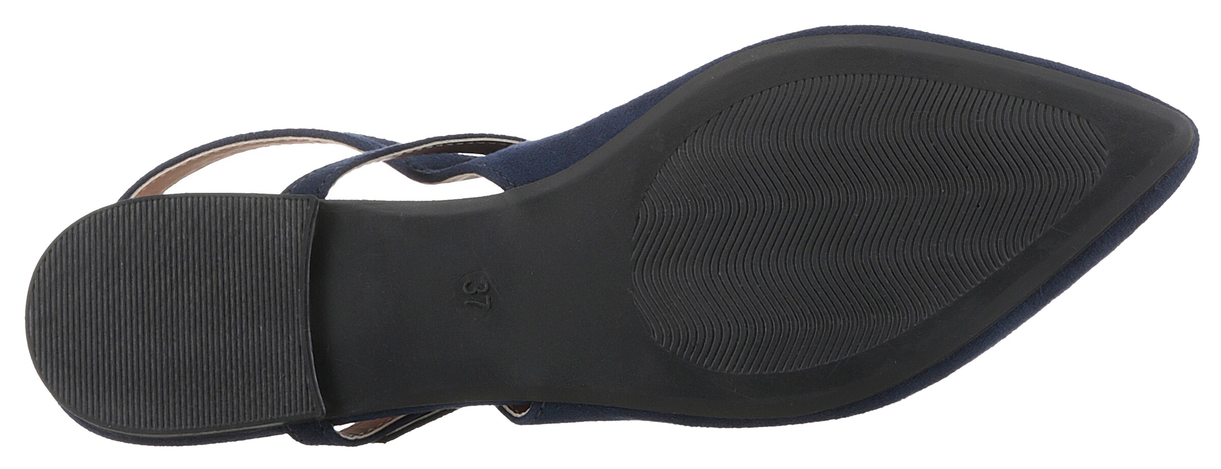 Aniston Ballet Flats with Strap in Blue