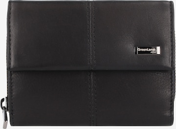 Greenland Nature Wallet in Black: front