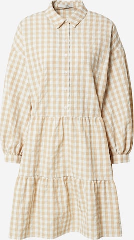 Robe-chemise OUI en beige : devant