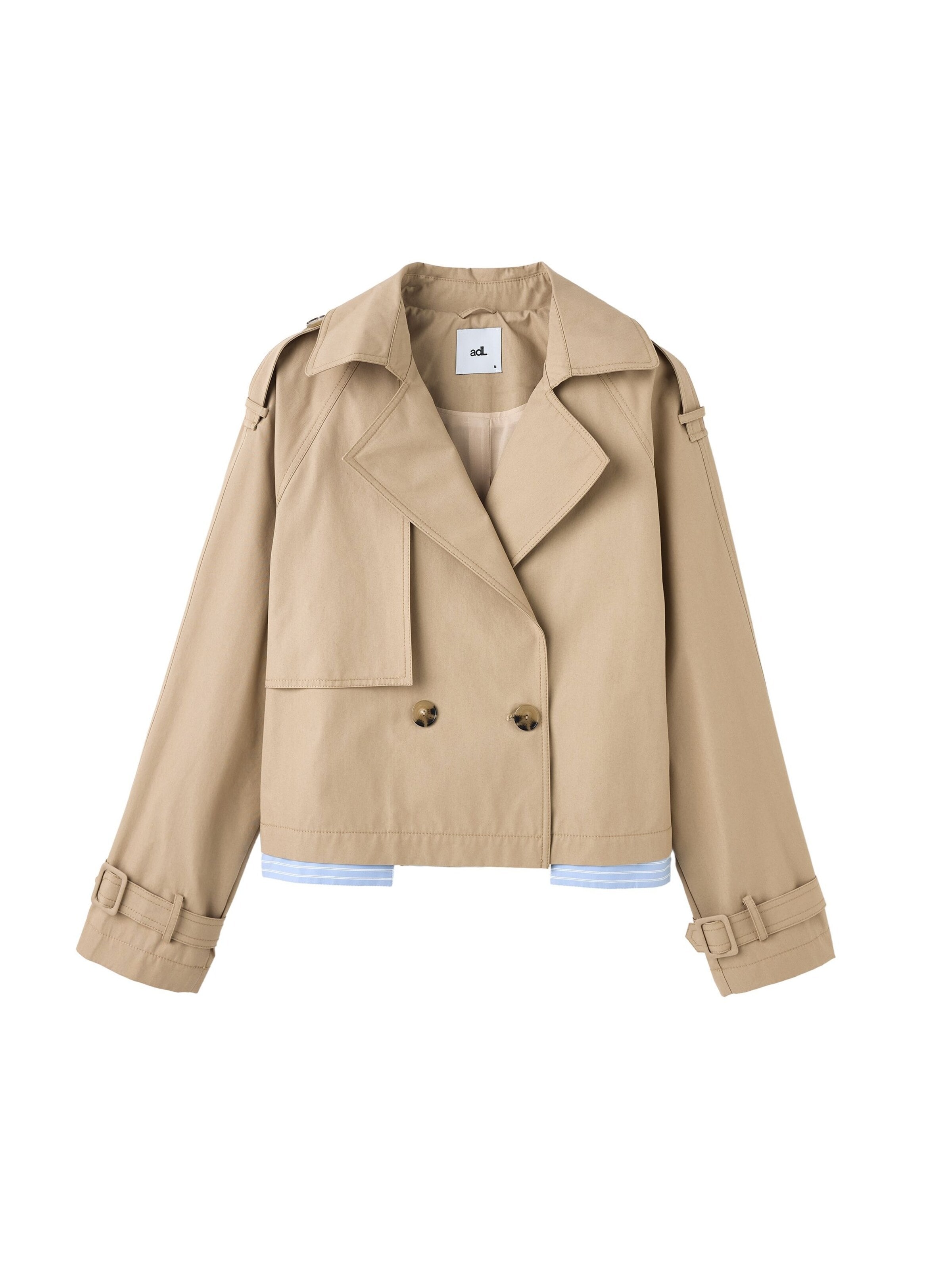 adl Between-Seasons Coat in L in Beige, Item view