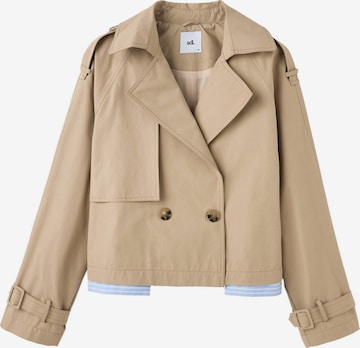 Manteau mi-saison adl en beige : devant