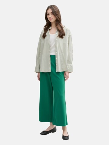 TOM TAILOR DENIM Wide Leg Hose in Grün