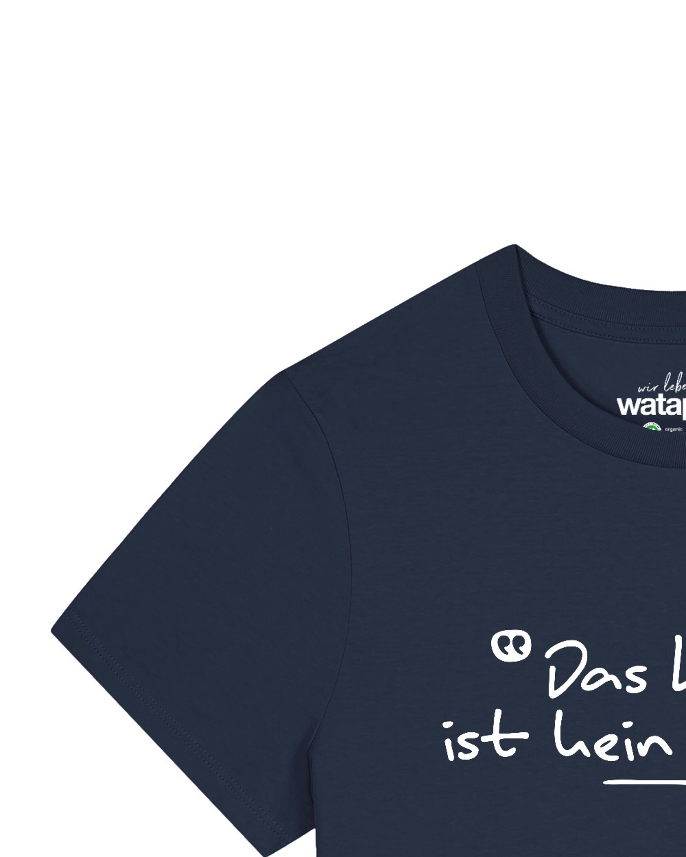 T-shirt 'Das Leben Ist Kein Ponyhof' Watapparel en bleu