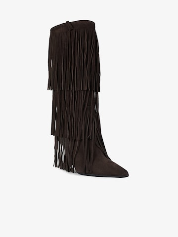 GISEL MOIRE Boots in Bruin