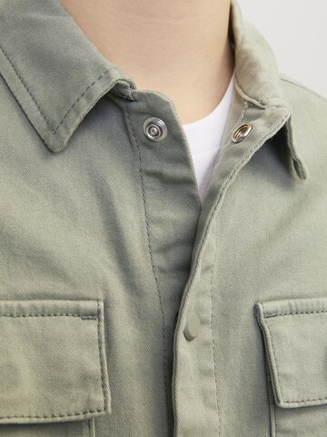 Jack & Jones Junior Regular fit Button Up Shirt 'EON' in Green