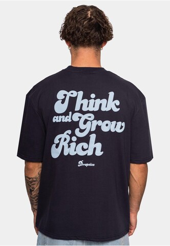 Dropsize Тениска 'Grow Rich' в синьо