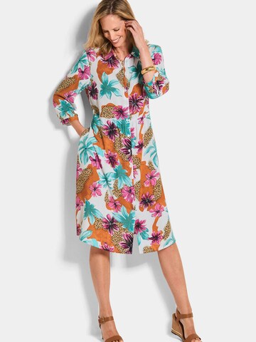 Robe-chemise Goldner en mélange de couleurs