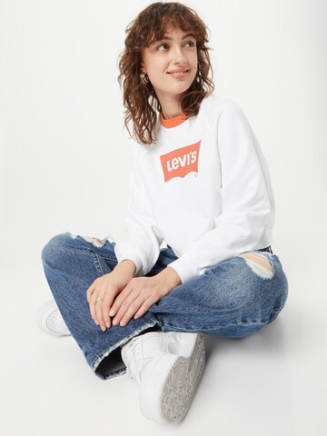 LEVI'S ® Majica 'Vintage Raglan Crewneck Sweatshirt' | bela barva