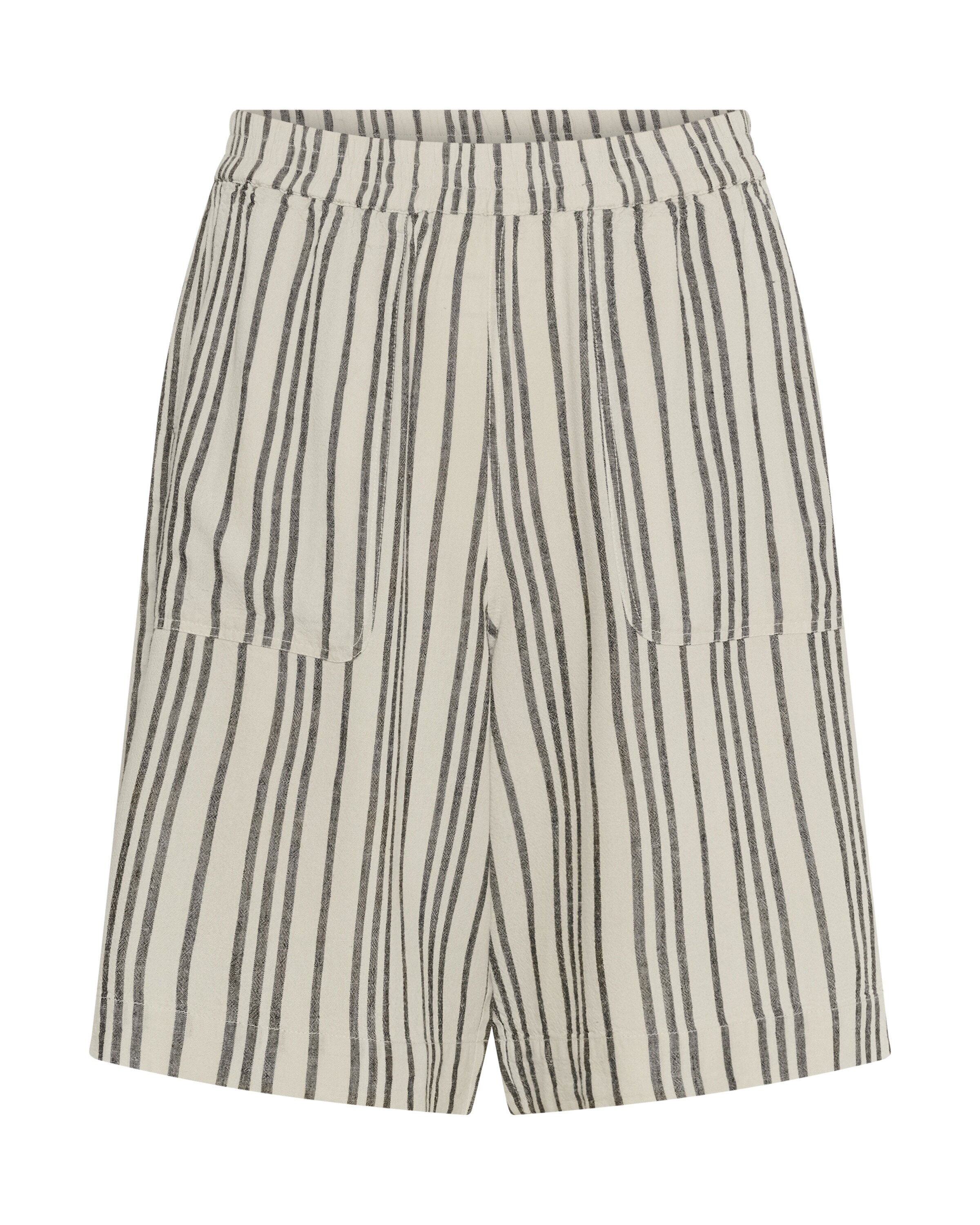 Kaffe Široký strih Nohavice 'Milia' - Čierna: predná strana