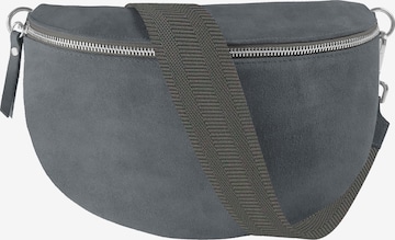 lePelou Gürteltasche 'ARIA large' in Grau: Vorderseite