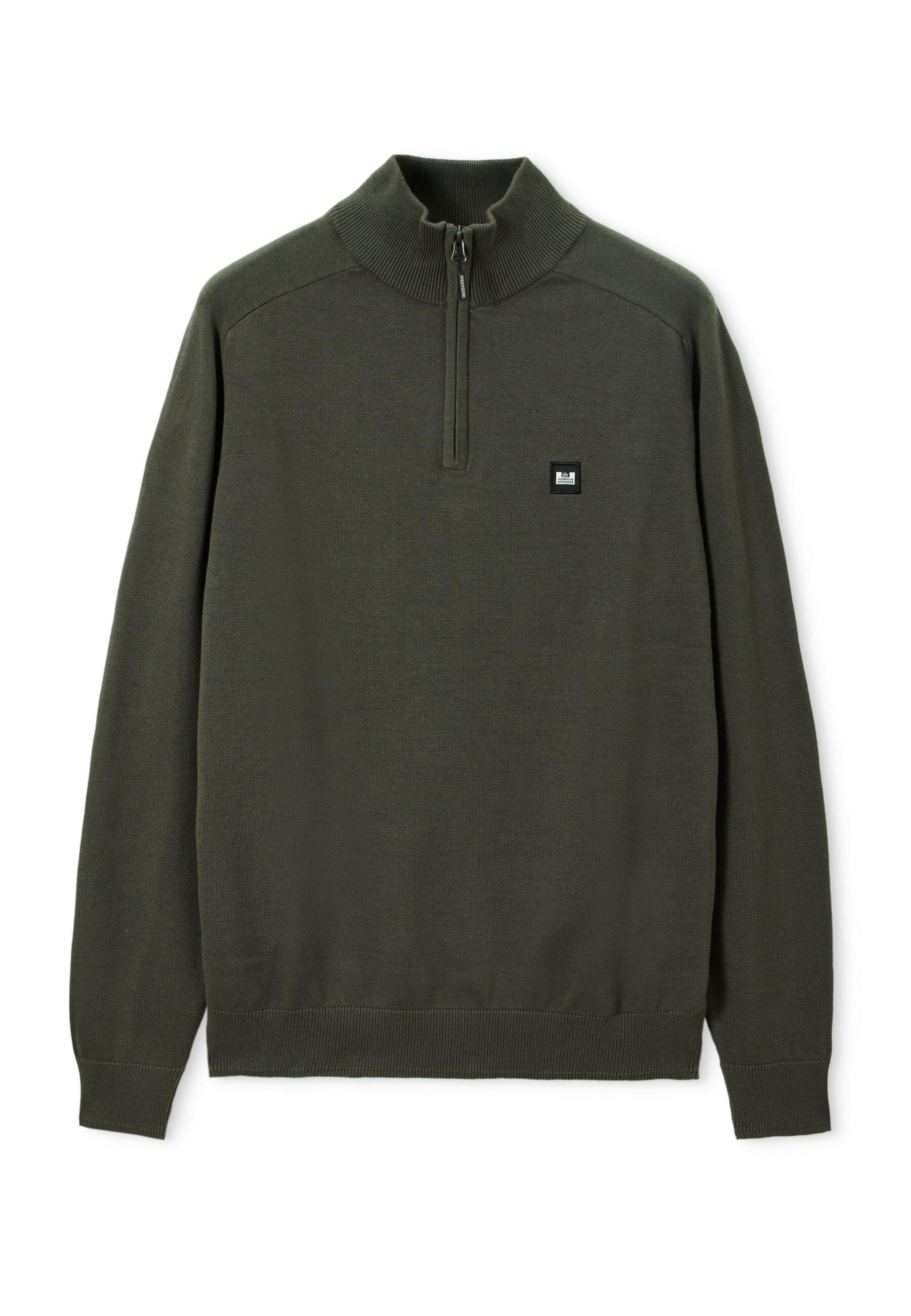 Weekend Offender Trui 'Pierre' in Groen: voorkant