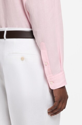BOSS Regular fit Button Up Shirt in Pink