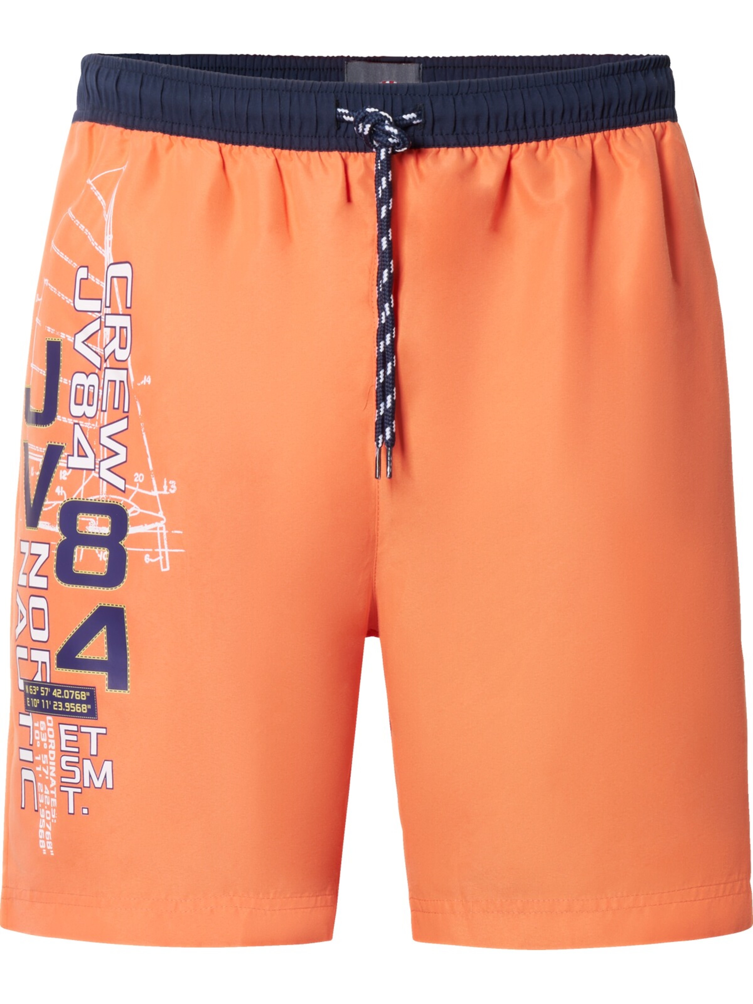 Jan Vanderstorm Badeshorts ' Juppe ' in Orange: Vorderseite
