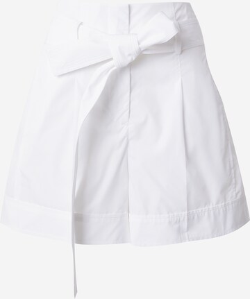 3.1 Phillip Lim - Loosefit Calças com pregas em branco: frente