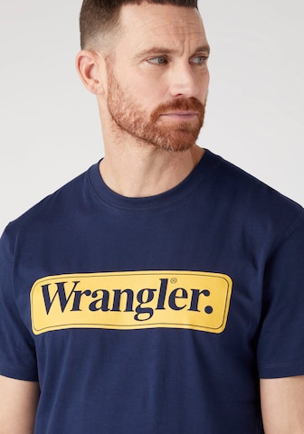 WRANGLER Shirt in Blau