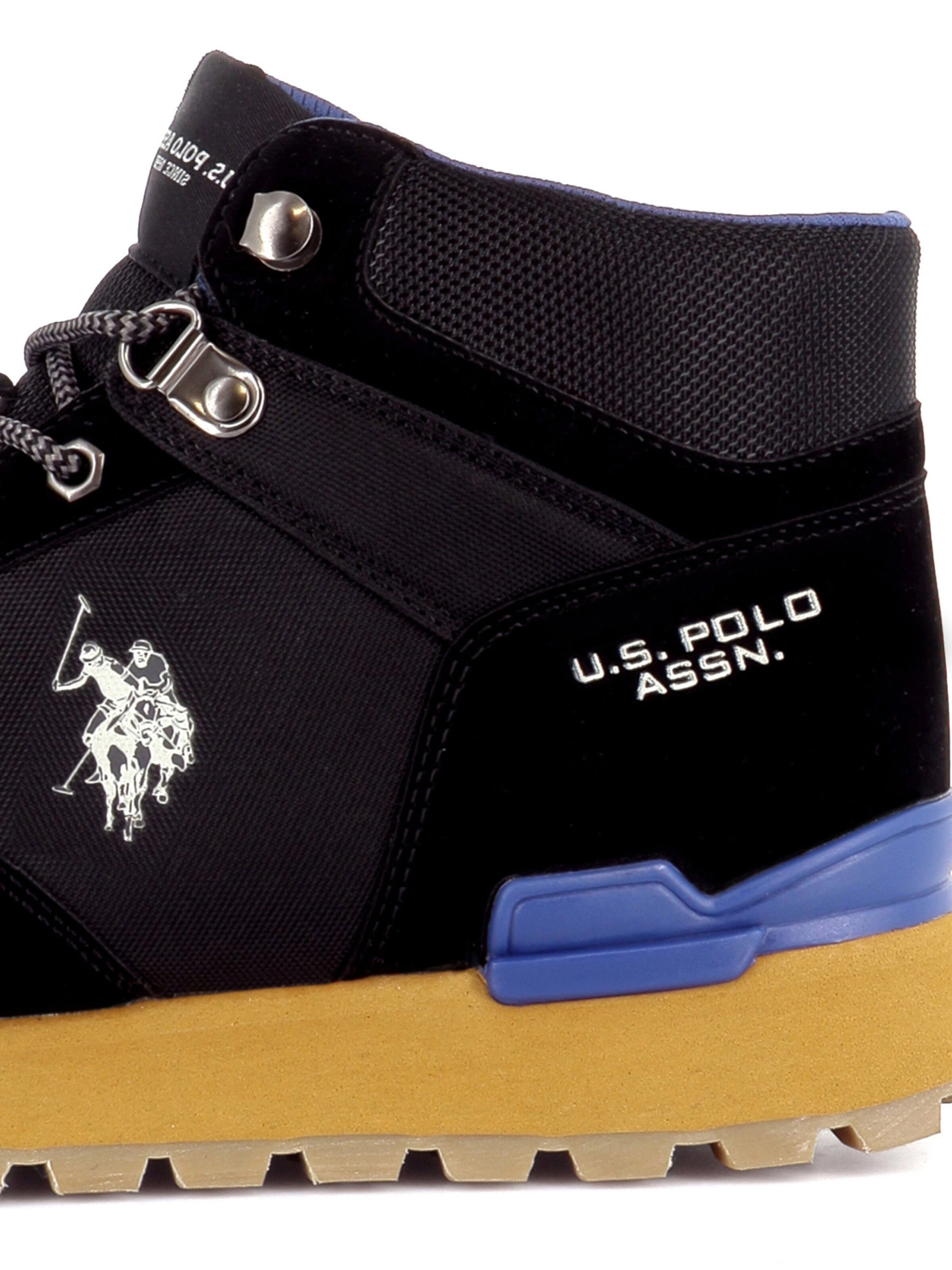 US POLO ASSN. Šněrovací boty 'Aron' – černá