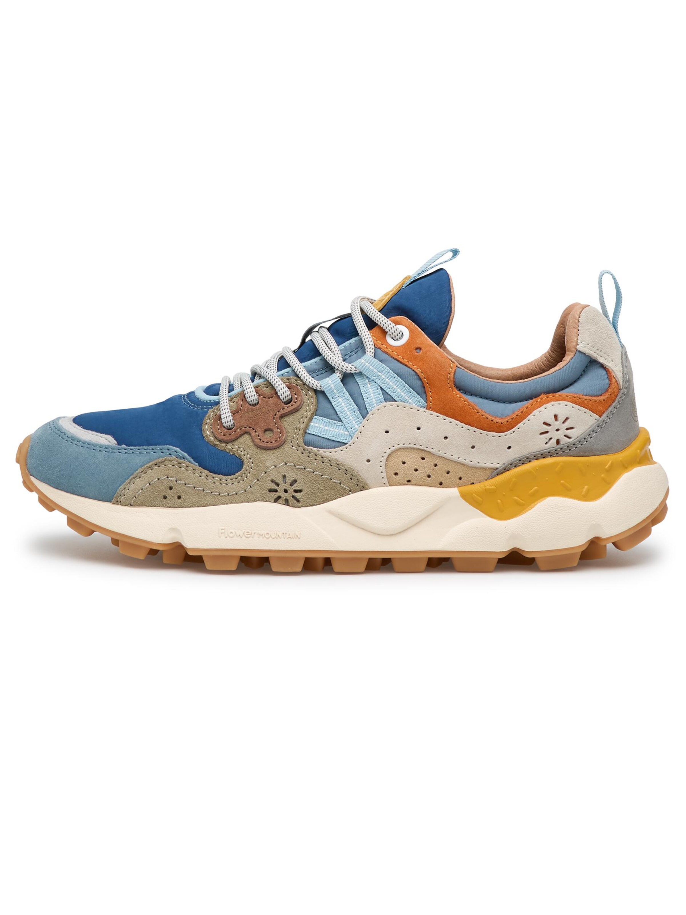 Baskets basses 'YAMANO 3 UNI' Flower Mountain en bleu : devant