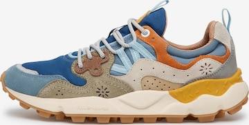Baskets basses 'YAMANO 3 UNI' Flower Mountain en bleu : devant
