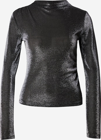 T-shirt QS en noir : devant