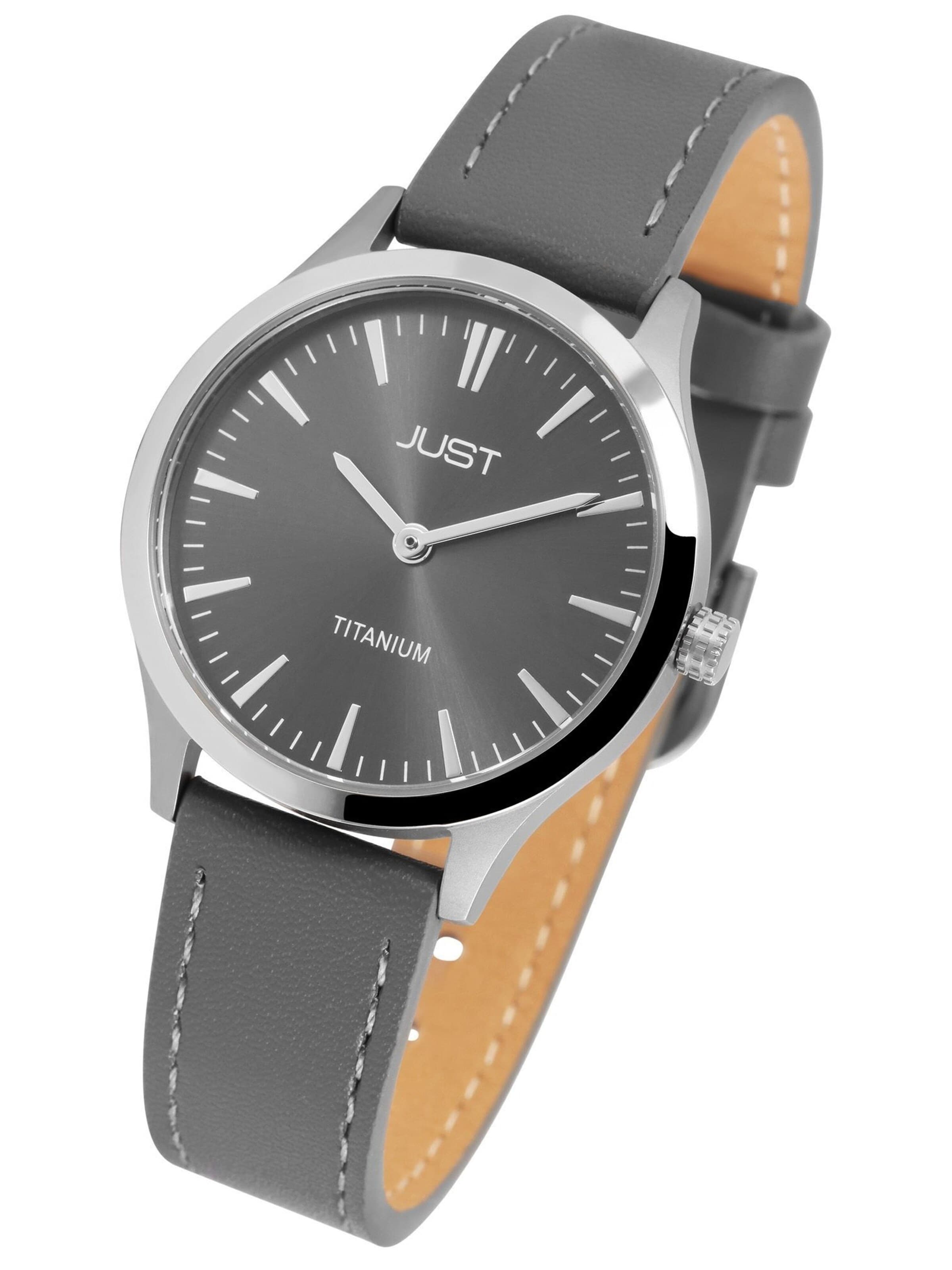 JUST Analog Watch 'Gennia, Titan' in Grey