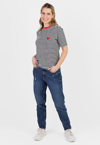 Kleinigkeit Shirt 'Fru' in Zwart