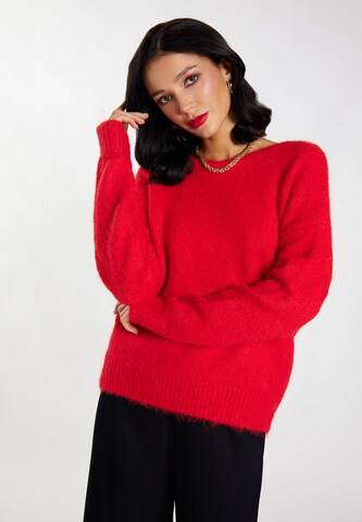 Pull-over 'Caspio' faina en rouge : devant