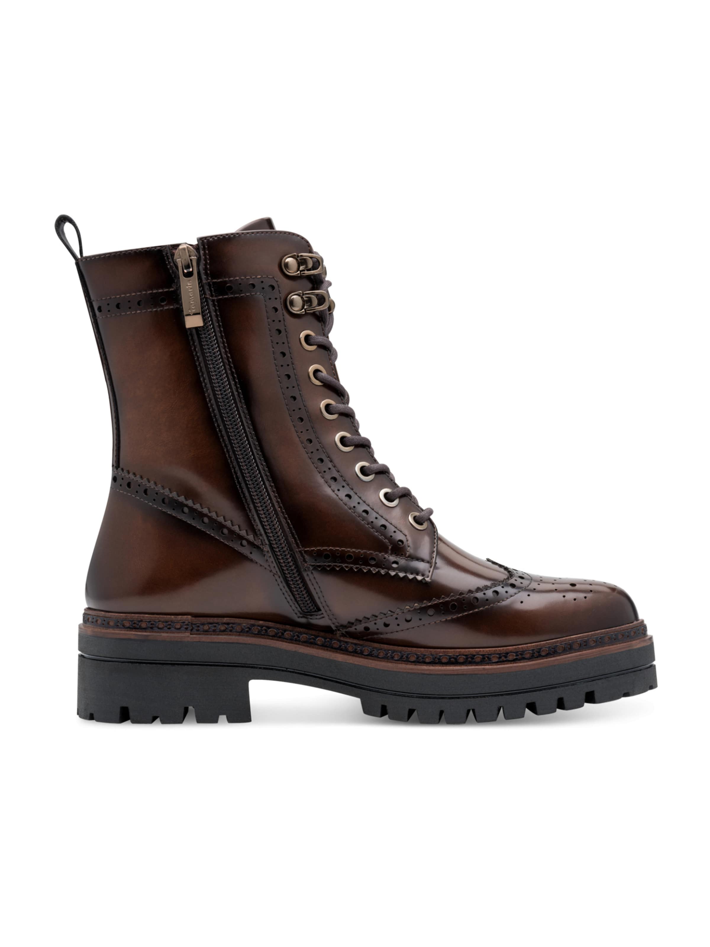 Tamaris Schnürstiefelette in Braun