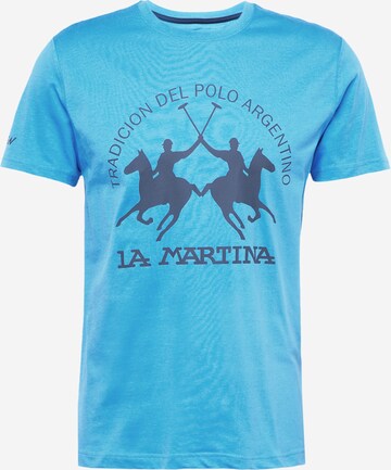 La Martina Shirt in Blauw: voorkant